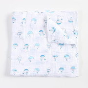 Swaddle Baby 雙層多用途紗布/包巾/浴巾-藍色（2條裝）