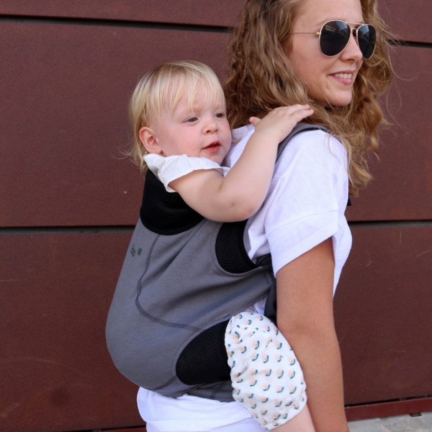 Close Caboo DXgo Baby Carrier – Steel Grey 輕便揹帶– 灰色