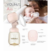 Youha優合 The ONE 電動奶泵套裝+Aio 無線奶泵及哺乳按摩器套裝