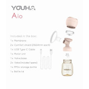 Youha優合 Aio 電動吸奶器及哺乳按摩器