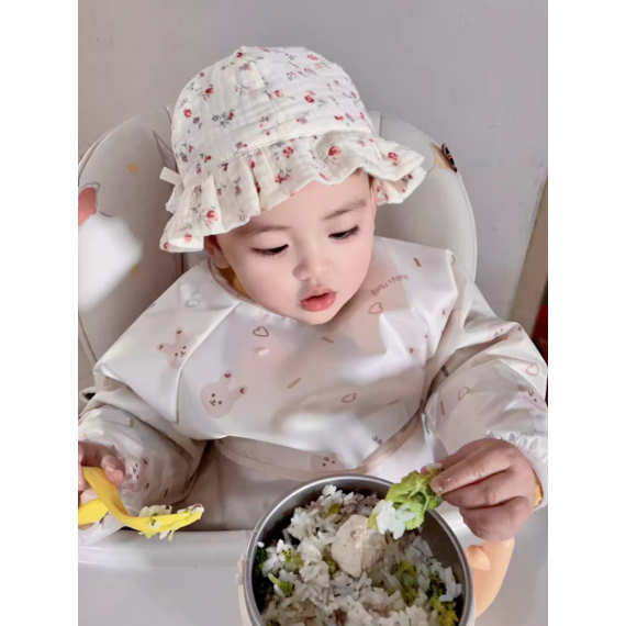 JM 幼兒防水防污飯衣/罩衣 6-24m｜小兔