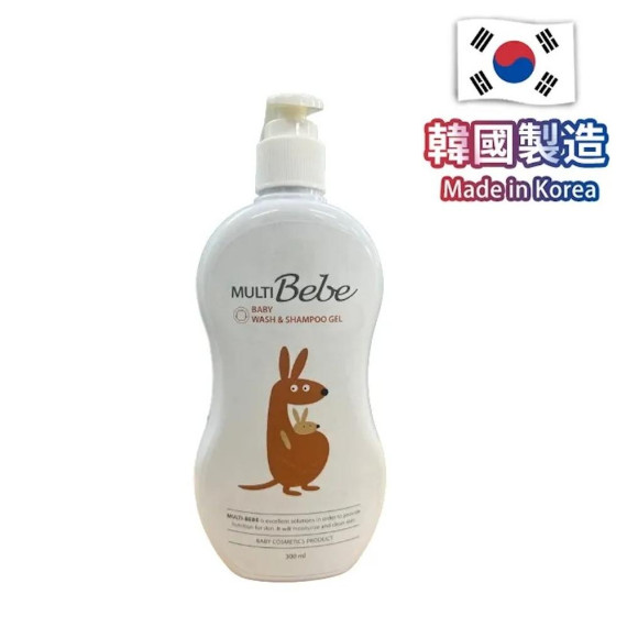 韓國MultiBebe 嬰幼兒洗髮沐浴露 300ml